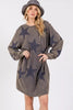 Modern Star Print Round Neck Dress Casual And Trendy Women’s Comfortable Soft Dress by Stevvex