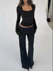 Lace Trim Long Sleeve T-Shirt by Simply Love