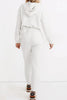 Dropped Shoulder Hoodie and Drawstring Pants Set