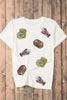 Sequin Crawfish Potato Round Neck Short Sleeve T-Shirt by Simply Love