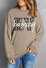 Khaki Kentucky KY Leopard Lettering Ribbed Baggy Sweatshirt by Wild and Free Boutique