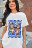 White Rugby Bowknot GAME DAY Graphic Tee by Wild and Free Boutique