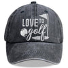 Golf Baseball Caps – Adjustable Embroidered Cotton Hats by FitiqueFit