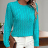 Women’s Textured Crew‑Neck Pullover Top by FitiqueFit