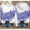 Women’s Printed Hooded Long Sleeve Pullover Sweatshirt by FitiqueFit