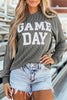 GAME DAY Striped Round Neck Long Sleeve Top by Wild and Free Boutique