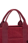 David Jones Corduroy Handbag With Charm Details Retro