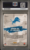 Graded 2021 Panini Donruss Optic Amon-Ra St. Brown #RGK17 Rookie Gridiron Kings Rookie RC Football Card PSA 10 Gem Mint