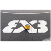 USA Enlio Official 3X3 Basketball Court – FIBA Certified – 25' x 40' Half Court by Hoopsbasket.com