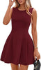 Sleeveless Solid Color Pleated Dress | Flared Midi Casual by FitiqueFit