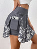 🌼 Women's Minimalist Floral Print High-Waisted Shorts with Pockets by FitiqueFit