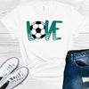 Love Soccer Graphic Tee by Anchored Grace Boutique