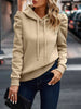 Minimalist Puff Sleeve Drawstring Hoodie by FitiqueFit