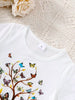 Children's Butterfly Tree Graphic Casual T-Shirt by Simply Love