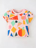 Children's Geometric Print Short Sleeve T-Shirt by Simply Love