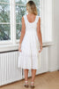 Ruched Scoop Neck Sleeveless Dress