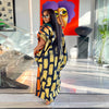 Slim-fit Positioning Stitching Printing Color Contrast Loose Split Dress