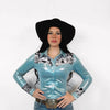Marvel-ous Metallic Pearl Snap Rodeo Shirt by Neon Spur