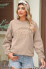 Black Football Graphic Game Day Embroidered Corded Sweatshirt by Wild and Free Boutique