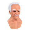 Halloween Granny Mask Latex Headgear Wig Mask by My Store