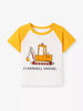 Children's Cartoon Vehicle Graphic Raglan Sleeve T-Shirts by Simply Love
