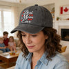 Best Mom Ever Adjustable Embroidered Wash Cotton Cap by FitiqueFit