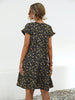 Floral Round Neck Short Sleeve Dress Elegant & Effortless Everyday Style Women Dress by Stevvex