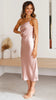 Back Lace Up Slim Fit Dress