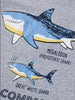 Children's Long Sleeve Shark Graphic T-Shirt by Simply Love