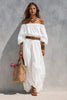 Women's Boat-Neck Sleeveless Cotton-Linen Maxi Dress by FitiqueFit