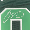 Framed Autographed/Signed Jayson Tatum Boston 35x39 Celtics Green Earned Edition Basketball Jersey Fanatics COA