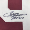 Framed Autographed/Signed Sonny Jurgensen HOF 83 35x39 Washington Burgundy Football Jersey PSA/DNA COA