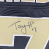 Autographed/Signed Taysom Hill New Orleans Black Football Jersey Beckett BAS COA