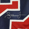 Framed Autographed/Signed Andruw Jones 35x39 Atlanta Red Baseball Jersey PSA/DNA COA by Hall of Fame Sports Memorabilia