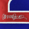 Framed Autographed/Signed Ryne Sandberg 35x39 Chicago Blue Baseball Jersey JSA COA