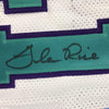 Framed Autographed/Signed Glen Rice 35x39 Charlotte White Basketball Jersey PSA/DNA COA