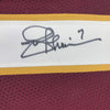Framed Autographed/Signed Joe Theismann 35x39 Washington Burgundy Football Jersey Beckett BAS COA