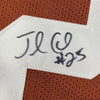 Framed Autographed/Signed Jamaal Charles 35x39 Texas Orange College Football Jersey JSA COA
