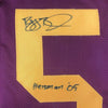 Framed Autographed/Signed Reggie Bush 05 Heisman 35x39 USC Southen Cal Maroon College Football Jersey Beckett BAS COA
