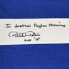 Autographed/Signed Bill Polian HOF 15 Indianapolis Blue Football Jersey JSA COA