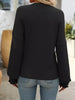 Ribbed Knit Ruffle Cuff T-Shirt by Simply Love