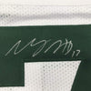 Framed Autographed/Signed Davante Adams 35x39 Green Bay Packers White Football Jersey JSA COA