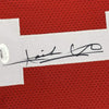 Framed Autographed/Signed Isiah Thomas 35x39 Indiana Red Basketball Jersey JSA COA