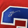 Framed Autographed/Signed Allen Iverson 35x39 Syracuse Nationals Nats Red Basketball Jersey PSA/DNA COA