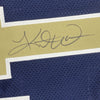 Autographed/Signed Kurt Warner St. Louis Dark Blue Football Jersey JSA COA