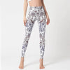 💜 Marble Print High-Waist Yoga Leggings – Sculpted Fit in Bold Purple by FitiqueFit