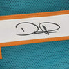 Framed Autographed/Signed Devante Parker 35x39 Miami Retro Teal Football Jersey JSA COA