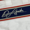 Autographed/Signed Jonnu Smith New England White Football Jersey Beckett BAS COA