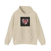 Distressed Heart Collage Hoodie | Soft Grunge Hearts, punk heart design by Tristan’s Treehouse