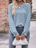 Ruffle Cuff Long Sleeve T-Shirt by Simply Love